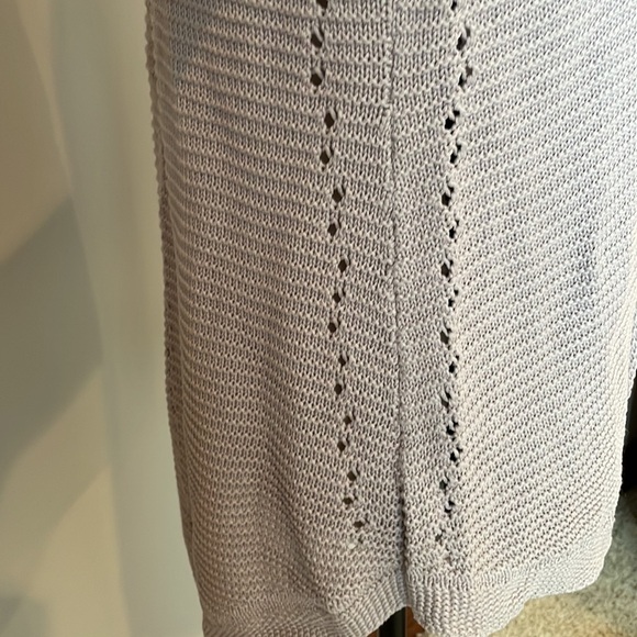 Belle by Bellidini Knit Cardigan Sweater SZ S Light Purple Open Front No Pockets - Picture 5 of 13